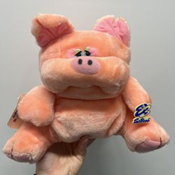 Mattel Brand Emotions Pig Stuffy From 1986