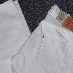 Levi’s 501 White Denim Jeans 