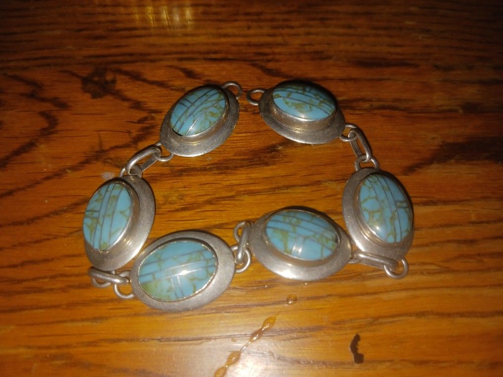 Turquoise Jewelry Real Sterling Silver