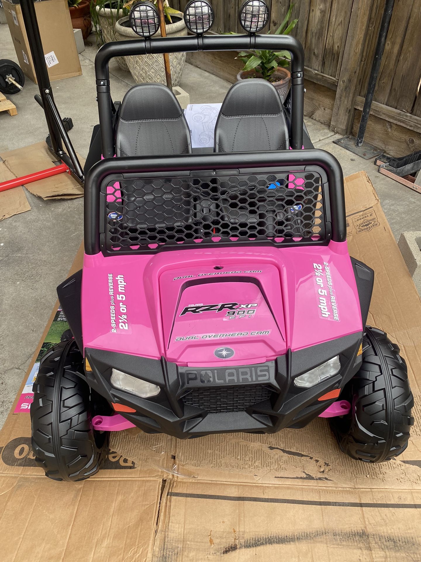 Peg Perego Polaris RZR 900 Ride On, 12V - Red (Model #IGOD0066)