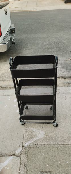 Rolling Craft shelf,plastic 4piece shelving  ,jigsaw