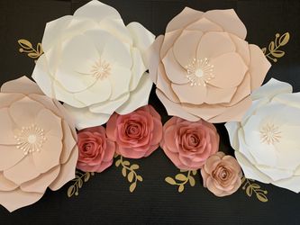 Paper Flowers - Flores de Papel - Bridal Shower Decor - Baby Shower Decor - Birthday Decor