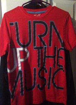 Turn up the music shirt new small