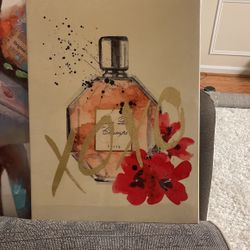 Perfume Bottle Canvas Wall Art