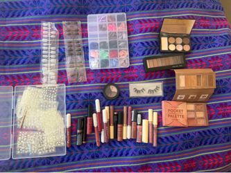 Used assorted make up and beauty items