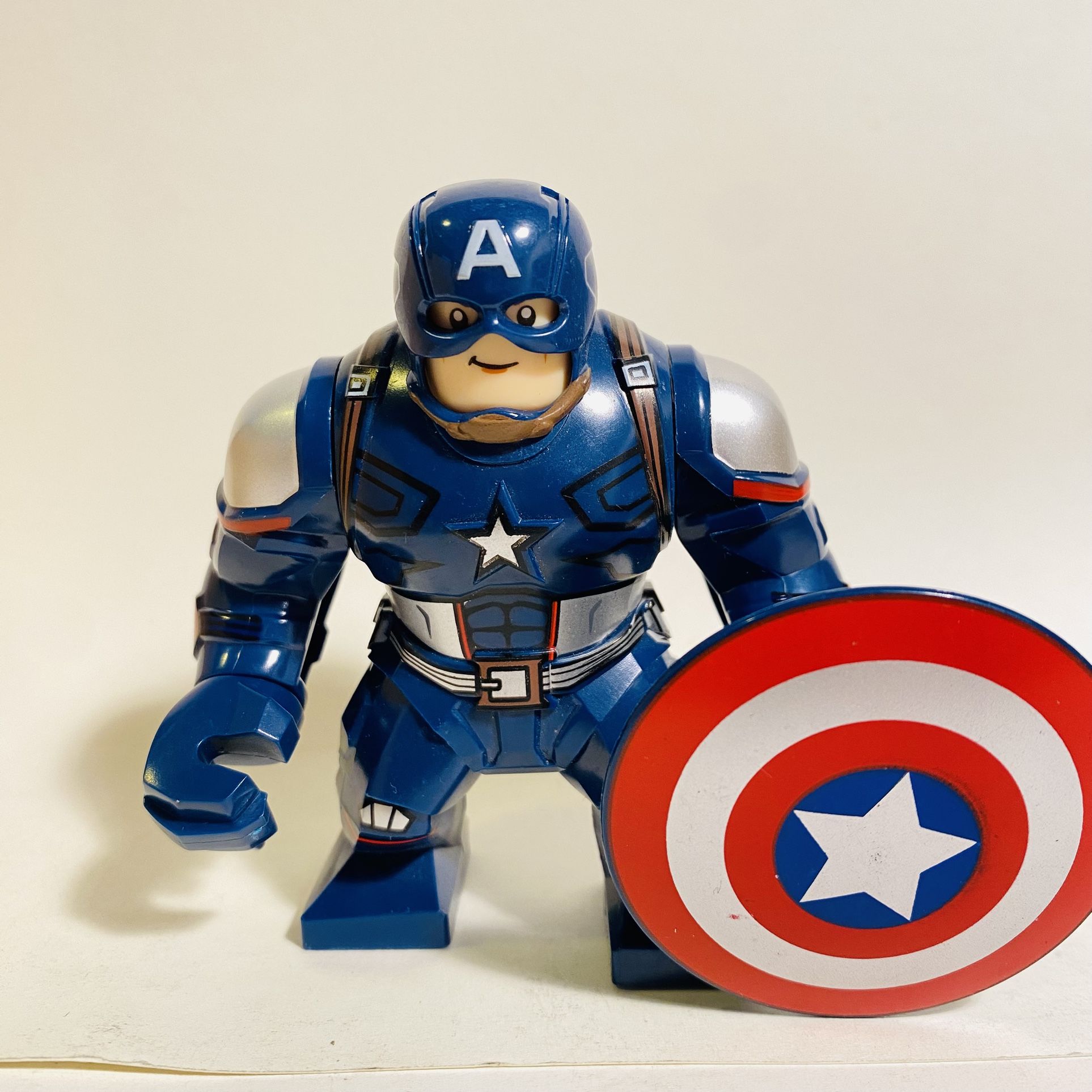 Marvel Big Fig Captain America Avengers | New Custom Lego Compatible Toys