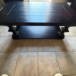 Coffee Table & End Table Set - Dark Espresso