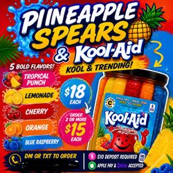 Pineapple koolaid spears