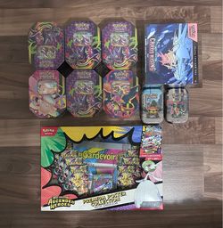 Pokemon Tins ETB and Mega Box Ascended Heroes Chaos Rising