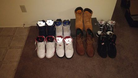 Retro Jordan's, timberland and polo boots