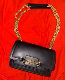 Michael Kors black leather purse