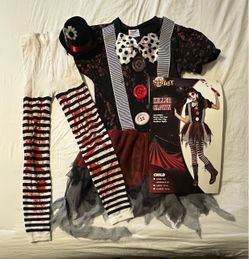 Spirit Halloween Killer Clown Halloween Party Costume Child Medium 8-10  NEW