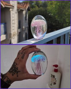 Glass Jelly Fish Art