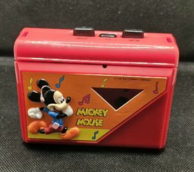 This is a Disney Mickey Mouse portable cassette player