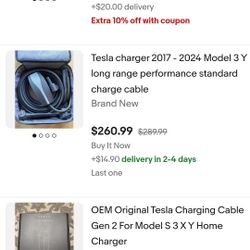 Tesla Chord Charger ...$160  Obo