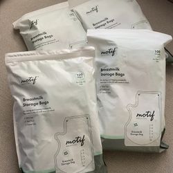 Motif Medical Breastmilk Storage Bags- New/NEVER OPENED/ Total 400 Bags