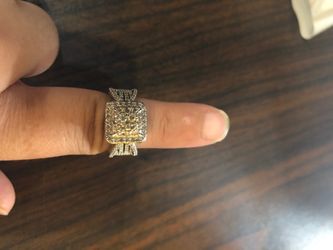 Wedding Ring 10k white gold 1ct