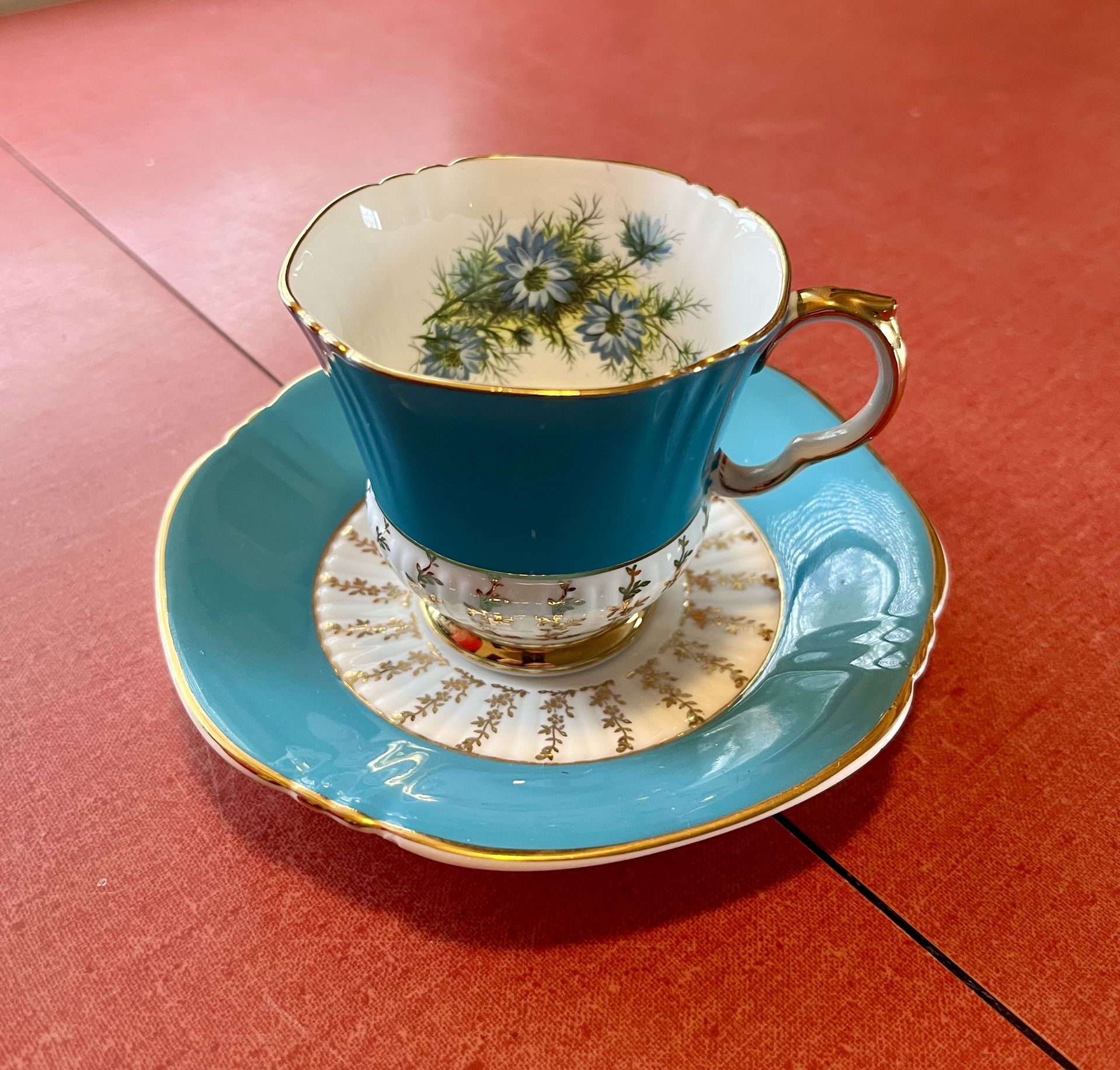Royal Adderly Teacup and Saucer - Bone China