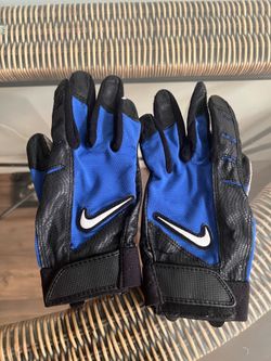 Nike Football Gloves Youth Large Black/Blue Racer