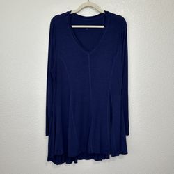 Soft Sorroundings Blue Perfect A-Line Tunic Swing Top