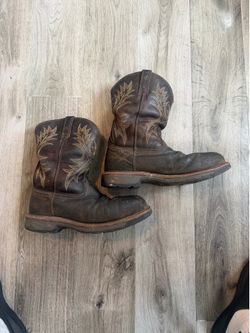 Ariat Men's WorkHog Waterproof Wide Square Toe Work Boots - Brown Size 9.5