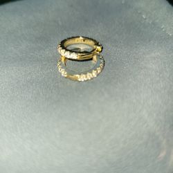 18 K Gold Plated Diamond Earings