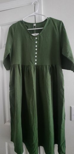 Women's 100%  Linen summer dress. L.