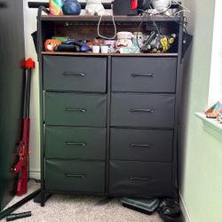 Dresser With Fabric Drawers