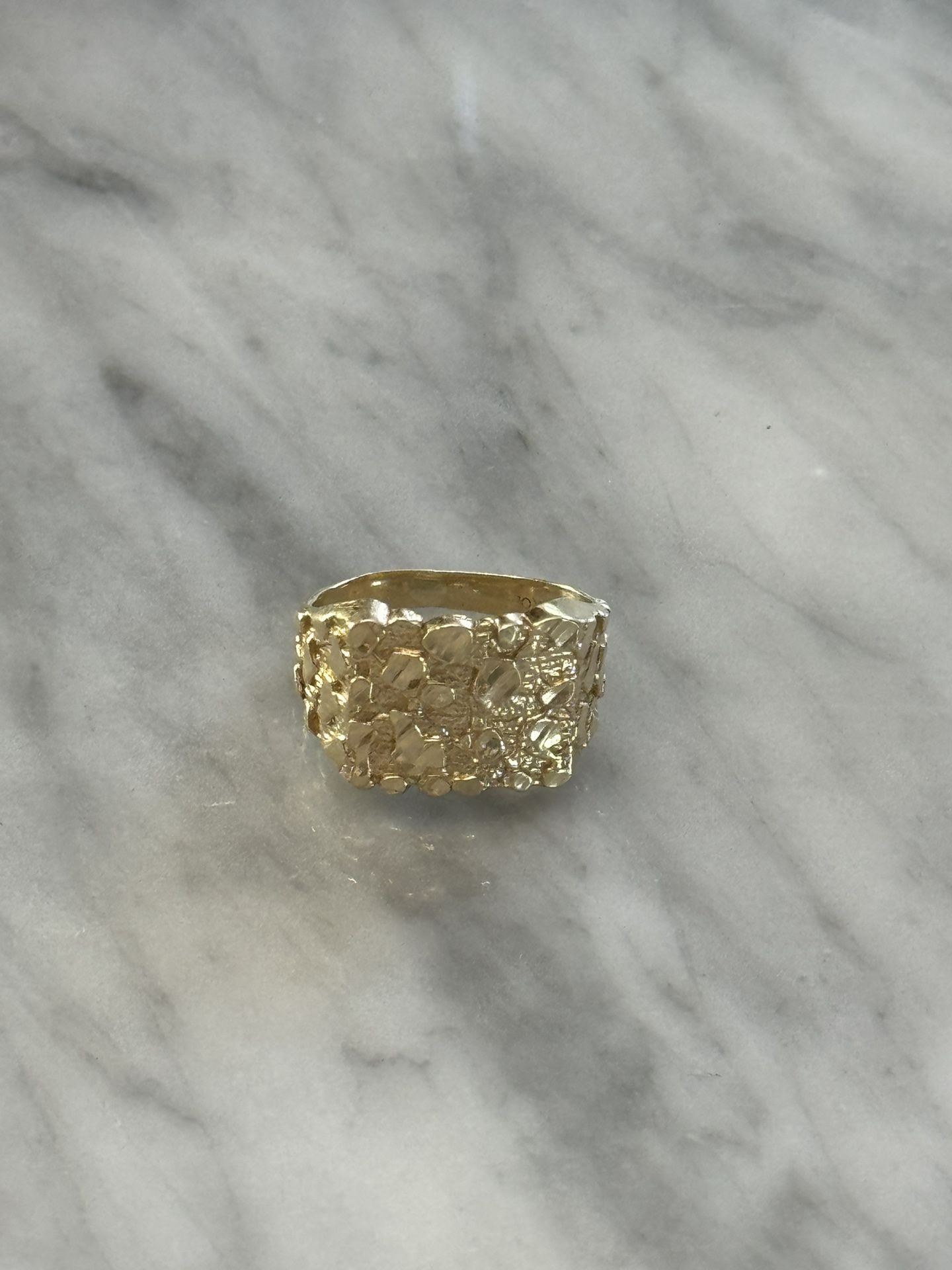 14k Gold Nugget Ring
