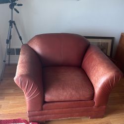 Free Leather Chair & Ottoman!!!