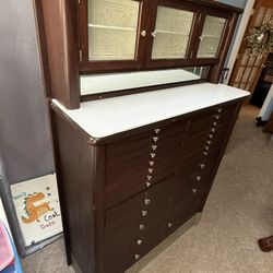 1920s Antique Dental Cabinet