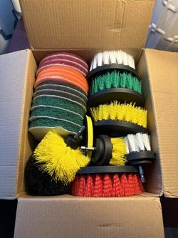 Drill Brush Attachment Set