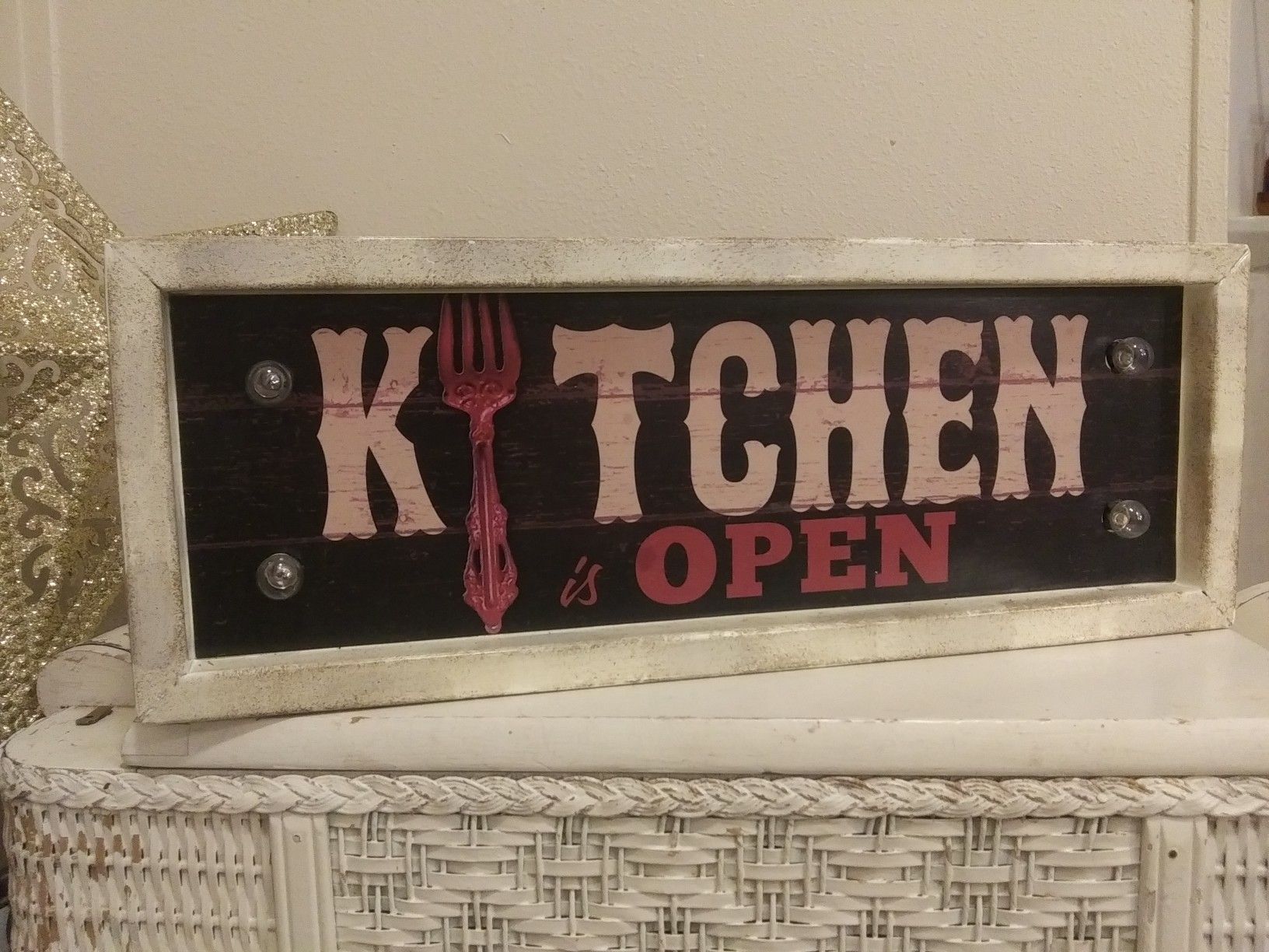 Vintage Light Up Marques Kitchen OPEN Sign