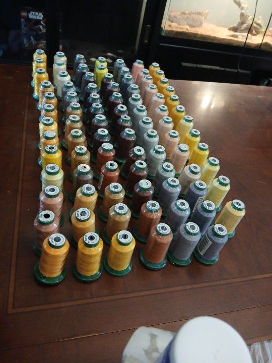 Lot Of 90 Exquisite Embroidery Thread Rolls New