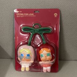 CRYBABY Crying For Love Series-Vinyl Plush Hanging Card (Love You Cherry Much) NEW