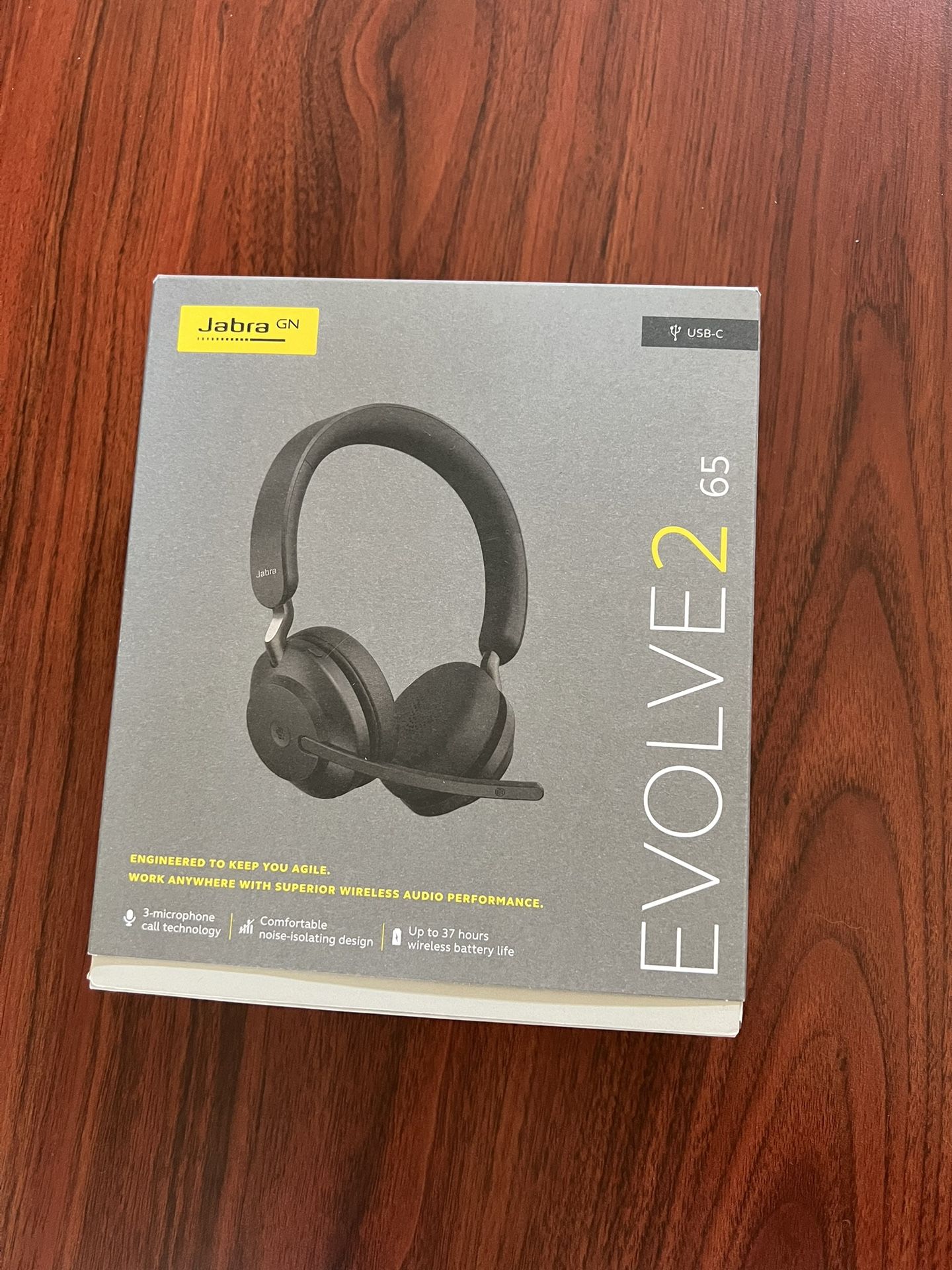 New Jabra Evolve2 65 Headset MS Stereo Black