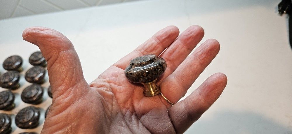 52 Each Dakota Mahogany Granite Cabinet Door Knobs