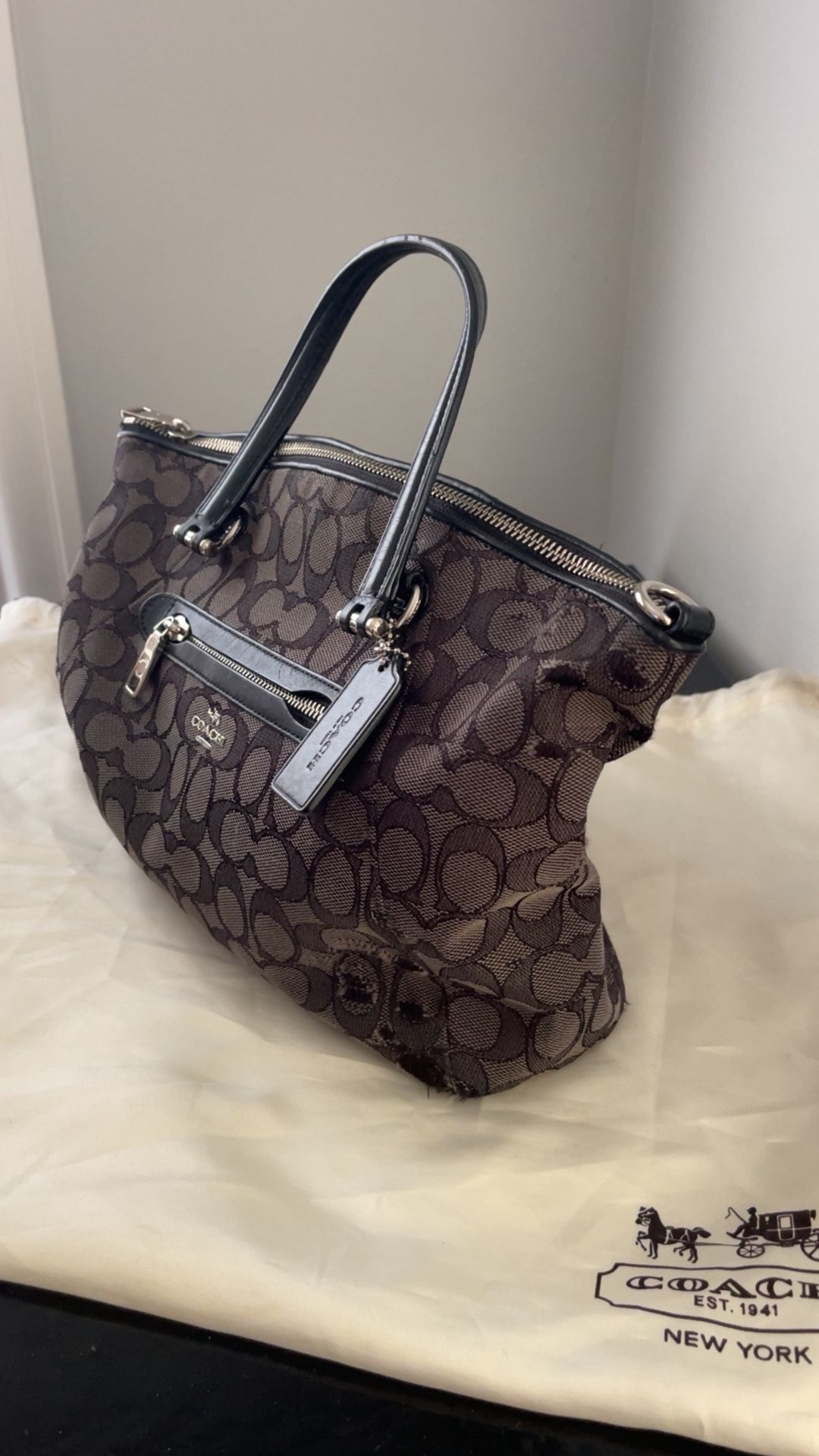 Coach Signature Tote Bag 