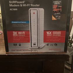 ARRIS SURFboard AC1900 Dual-Band Router with DOCSIS 3.0 Cable Modem - White