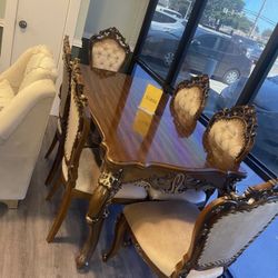 Dining table Set With 6 Chairs Brand new ,Delivery available 