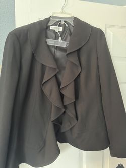 NWT John Meyer of Norwich Vintage Women’s Black Suit Jacket & Skirt - 14