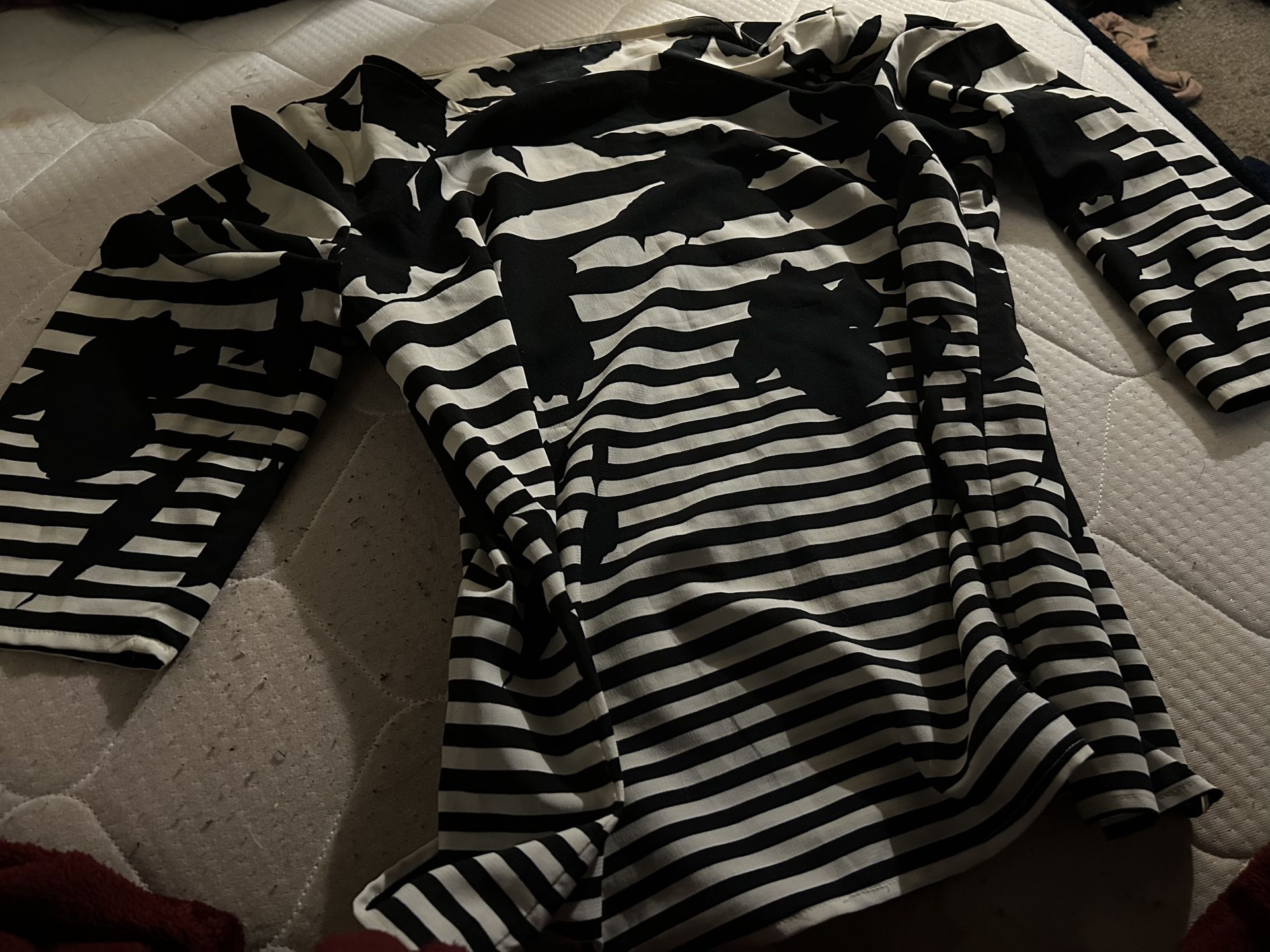 Black And White Abstract Shirt