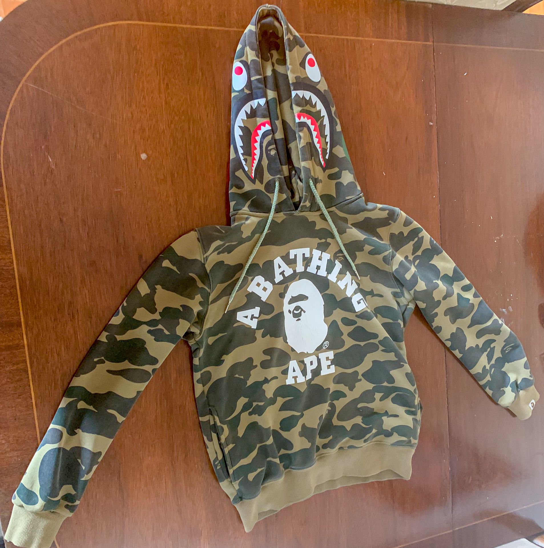 [AUTHENTIC] Bape College Pullover Hoodie Men’s SIZE SMALL