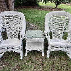 Deck Chairs and Table