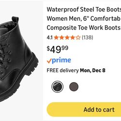 Waterproof Steel Toe Boots 
