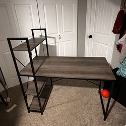 Metal And Wooden Desk