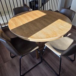 Circle Table With 4 Chairs