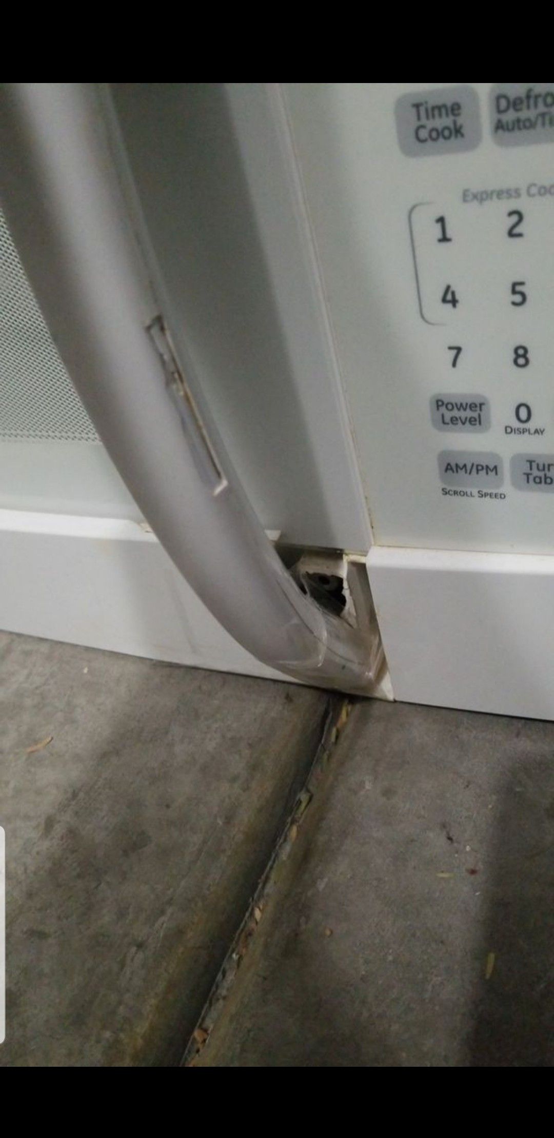 Ge stovetop wallmount microwave