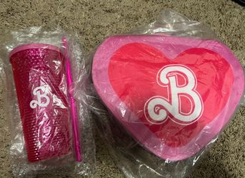 Barbie Movie Blanket and Tumbler