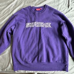 Supreme Purple Sweater XL